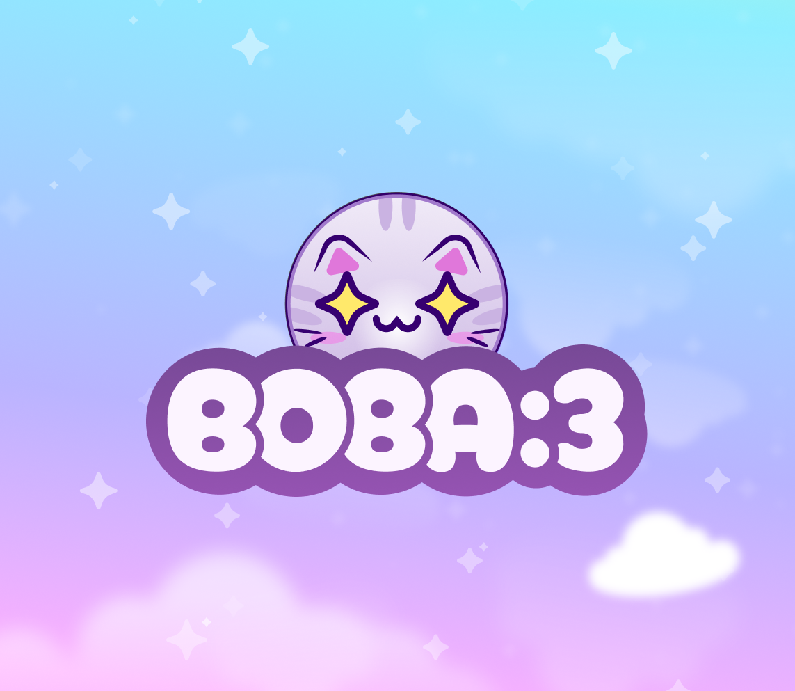 boba:3 key art, square, mascot focus